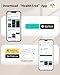 Pulse Oximeter Blood Oxygen Monitor Fingertip HealthTree Bluetooth Pulse Ox with Free APP, O2 Pulse Oximeter Finger and Heart Rate Monitor