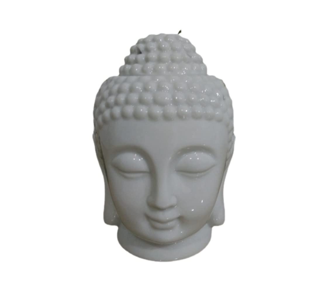 Incense Burner Buddha Head Scented Candle Burner Ceramic Aromatherapy Lamp Home Aroma Diffuser Incense Home Decor