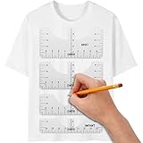 Tshirt Ruler Guide, T-Shirt Measuring rulers Tool to Center Designs T-Shirt Upgraded V-Neck/T arc...