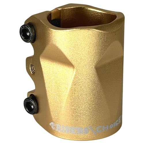 F26 Chilli Pro Scooter Stunt-Scooter I Pearl I Base I Rocky I Reaper I Tret I Roller I für Lenker mit Klemmschlitz I Klemme I Bar Clamp (Riders Gold, 34,9)