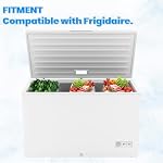 KUAFU 2 X 5304512718 24.5" Panier de rangement Compatible avec Frigidaire Coffre congélateur Organisateur Bins Accessoires de rangement