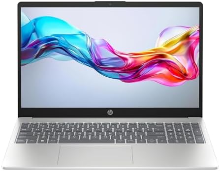 HP Laptop 15-fd0016sl, PC Portatile 15", Display 15.6" FHD Antiriflesso, Notebook, Intel Core i3-N305, RAM 8GB, SSD 256GB, 720p TNR Privacy Cam, Windows 11, Computer Portatile, Bianco, QWERTY — foto principale
