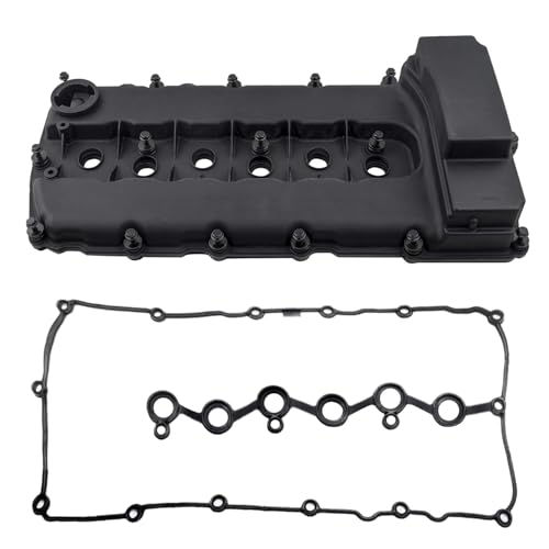 Image of Engine Valve Cover with Gasket for Audi Q7 2007-2010 Volkswagen CC 2009-2016 Passat 2006-2016 Touareg 2007-2017 V6 3.6L, 03H103429L 03H103429H 03H103429D 03H103429C 03H103429B
