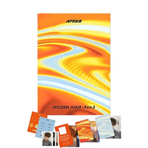 ATEEZ GOLDEN HOUR : Part.3 [POCA Random Ver.] QR + Photocard + QR Photocard + Image Card + Photostand (Lemon Drop)