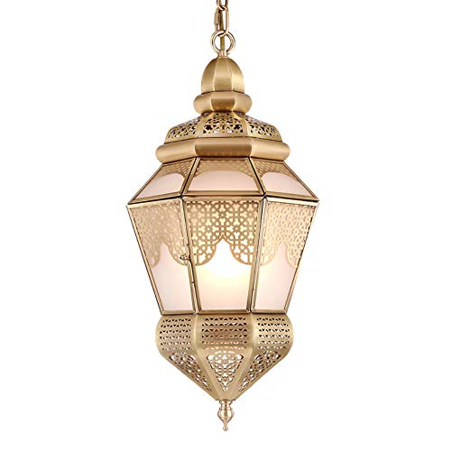 Preisvergleich Produktbild NBKLS Kronleuchter Bar Café Kronleuchter Retro Neuheit Kupfer Leuchter