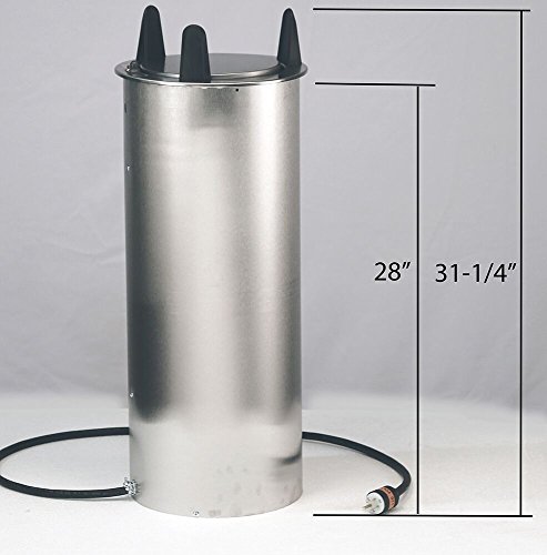 Lakeside 6010 Food Service Heated Drop-In Plate Dispenser, Stainless Steel (Fully Assembled) #TOP1