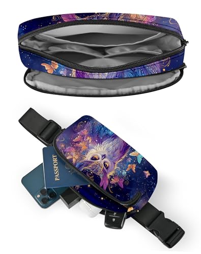 Image of Owl Fanny Pack Lightweight Belt Bag Fashion Waist Pouch | Waterproof, Crossbody Bags for Women, Sports, Running, Traveling, Hiking