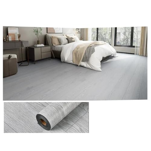 Vinylboden Selbstklebend 40CM Verdicken Holzmaserung Boden Aufkleber Industrie Zement PVC Vinyl Selbst-adhesive Wasserdichte Fliesen Wohnkultur(40cm E)