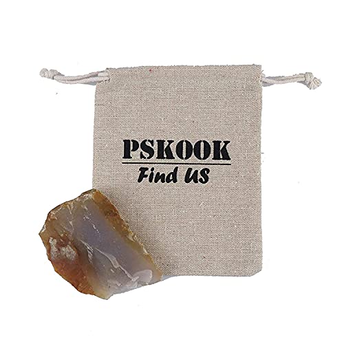 PSKOOK Flint Steel Striker Kit Primitive Fire English Flint Stone Steel Striker(Flint 1PC)