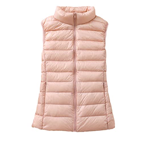 Chaleco sin mangas ultra ligero para mujer plata talla M chaqueta delgada cortavientos