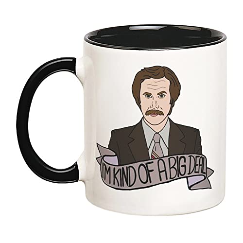 Fonhark - Ron Burgundy Mug, Anchorman, San Diego, Will Ferrel, SNL, Comedy, 11 Oz Novelty Coffee Mug/Cup