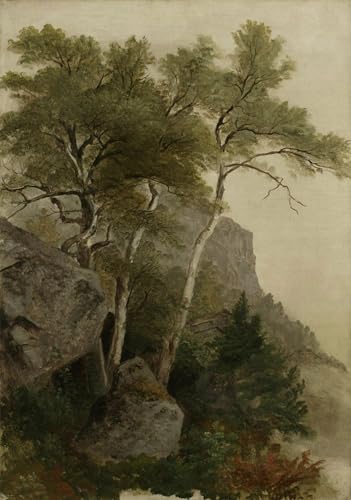 Peinture paysagère de Asher Brown Durand pour chambre nordique douce