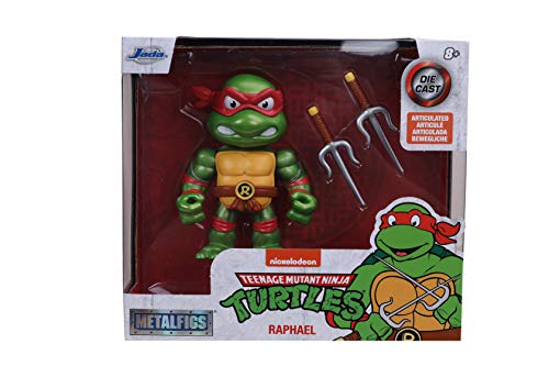 Jada Toys "Teenage Mutant Ninja Turtles 4"" Raphael Die-Cast Figure, Toys For Kids And Adults, Red #TOP6