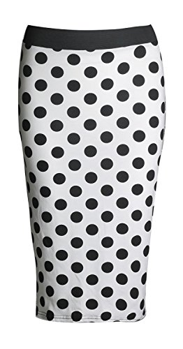 Forever Womens Aztec Polka Dot Tribal Printed Pencil Skirt