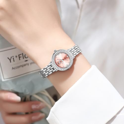 Image of OPK Wacthes for Women Bracelet Dress Easy to Read Stainless Steel Ladies Watches for Female Small Watch Waterproof Luminous Date