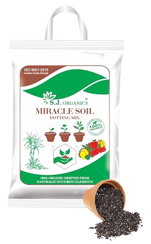 Image of SJ Organics Miracle Soil Potting Mix and Fertilizer for Plants (5 kg)