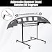 Hymula Adjustable Bumper Stand, 53-78 Inch Portable Bumper Hanger, Painting Car Repair Rack with 5 Locking Positions, Auto Body Shop Stand with Wheels for Automotive Bodyshop Maintenance