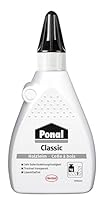 Ponal Classic, gebrauchsfertiger Holzleim mit hoher Verleimungsfestigkeit, Holzkleber für Montage-, Flächen- & Fugenverleimungen, transparenter Bastelleim, 1x120g