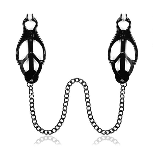 Clover Chain Nipple Clamps in Black