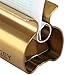 XYKEEY Toothpaste Tube Squeezer - Set of 2 Toothpaste Squeezer Rollers, Metal Toothpaste Tube Wringer Seat Holder Stand (Matt Gold)