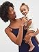 Motherhood Maternity Women's Clip Down Nursing Tank Top Cami with Adjustable Straps and Built-in Shelf Bra for Breastfeeding, Navy, Large