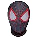 DAYDAY helper Máscara de Spider Miles Cosplay for niños Superhéroe PS5 Película Fans Party Casco Lycra Headgear Lens 3D Festival Cubierta de cabeza for la masquerade (Color : Miles, Size : Child)