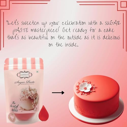 Image of Confect Superman Red Fondant | Vibrant Edible Cake Fondant for Christmas & Special Occasions | Easy to Roll, Smooth Texture | Ideal for Cake Decorating & Cupcakes | Vegan & Gluten-Free - 1 Kg