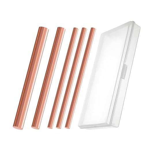 RRRST 5PCS Puro Barra de cobre 10cm, Diámetro 5mm 8mm 10mm, La pureza del cobre es del 99.9%, Barra redonda de cobre puro metálico Para Artesanías Hazlo tú mismo. Joyas Modelo