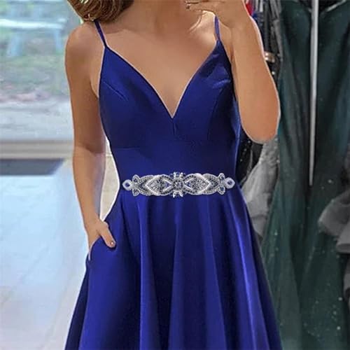 DBFBDTU Women Bridal Sash Rhinestones Applique Wedding Belt Party Bridesmaid Satin Accessories2