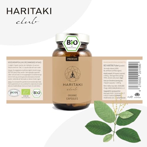 Bio Haritaki Kapseln (500mg)