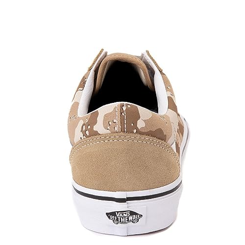Vans Vans Unisex Old Skool Skate Shoe - Canvas Suede Sneaker - Lace up Closure Style - Desert Camo 7.5