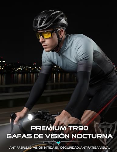 Miniatura 3 de Attcl Nachtfahrbrille Herren, Hombres, Gafas De Conducción Nocturna, Medium