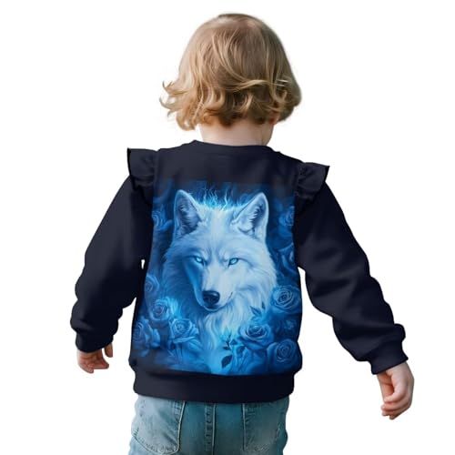 ZFRXIGN Ruffle Shirt for Girls Boys 1-8 Years Y2k Long Sleeve Top Kids Birthday Shirt Cute Fall Clothes2