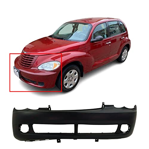 FitParts Compatible With Front Bumper Cover 2006-2010 Chrysler PT Cruiser Classic Couture Base LX Limited Touring GT Convertible Wagon 06-10. New, With Fog Light Holes. CH1000864 2007 2008 2009