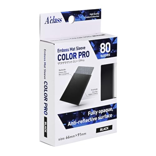 Sleeve Pro Black Aclass 66 x 91 mm protection protège-carte