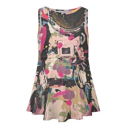 Pink Camouflage Military (2) Children's Sleeveless Dress, Suitable for Travel and Home160CM4