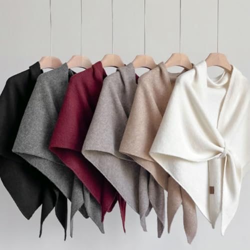 Pashmina Shawl Wraps for Women, Knitted Shawls and Wraps Solid Color Soft Comfortable Shawl2