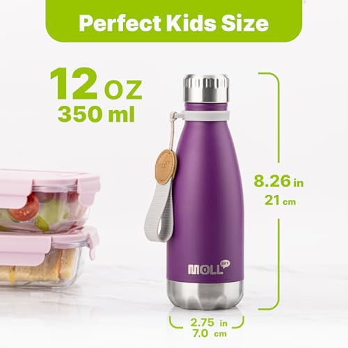 Image of 12 oz Stainless Steel Double Wall Vacuum Insulated Water Bottle, BPA-Free