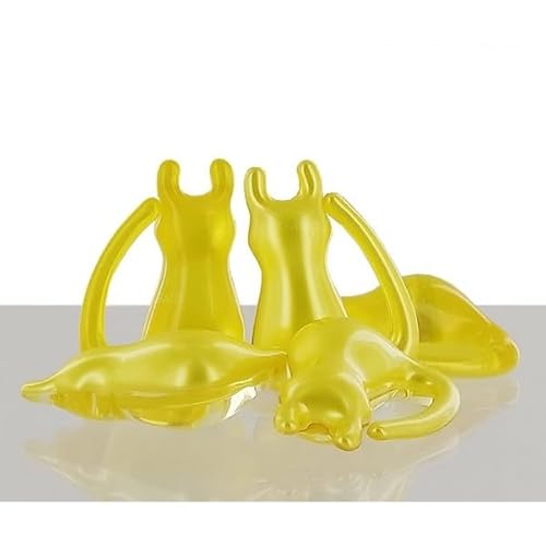 Lot de 6 Perles de bain animaux - Fabrication Française - Sans Paraben (Chat (Vanille))