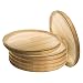 Tradineur – Pack de 6 platos de madera especial para pulpo, de 24,2cm de diámetro y 2,3 cm de alto, vajilla madera, vajilla para comida, tabla pulpo, pizza, fuente para alimentación (6, 24 cm)