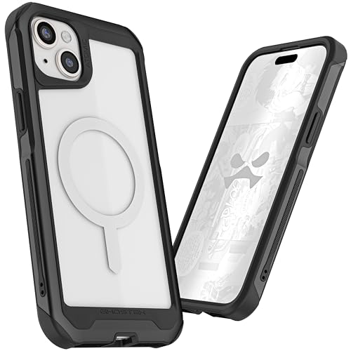 Coque iPhone 15 Plus MagSafe Ghostek Atomic Slim antichoc en alu noir - 2