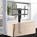 CONTROL DE MODO DOBLE:el soporte de TV de techo se puede controlar con el control remoto o con el interruptor de conexión de cables.Puede ajustarse libremente a la distancia que necesita,por lo que se usa ampliamente en el interior de un gabinete,mostrador,comercial o residencial.