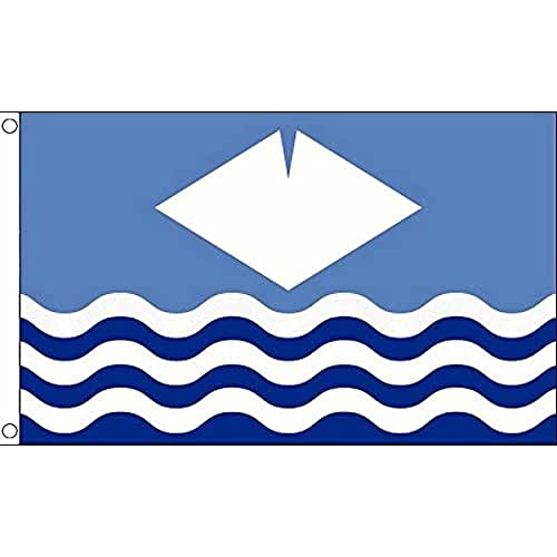 Az Flag Bandiera Isola Di Wight 150X90Cm - Bandiera Isle Of Wight - Inghilterra 90 X 150 Cm
