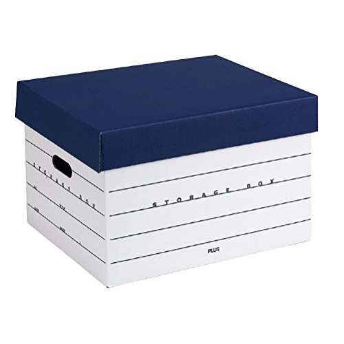 Plus DN-245 40-043 Storage Box, Lid Type (Separated Type), For A4, Navy