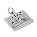 Produktbild TheCharmWorks Sterlingsilber Schultafel Charmanhänger | Sterling Silver Blackboard Charm