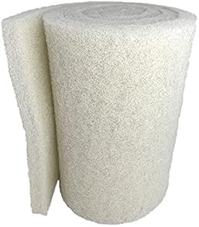 Aquatic Experts Classic Koi Pond Filter Pad FINE - White Bulk Roll Pond Filter Media, Ultra-Durable Fish Pond Filter Material USA (12 inches x 72 inches by 3/4 to 1 inch)