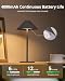 Bojim Cordless Table Lamp, Rechargeable Battery Lamp with 3 Color Temperatures, Dimmable Touch Lamp IP54 Waterproof, 3W 240LM 4000mAh Bedside Lamp for Bedroom, Restaurant, Terrace(Grey)