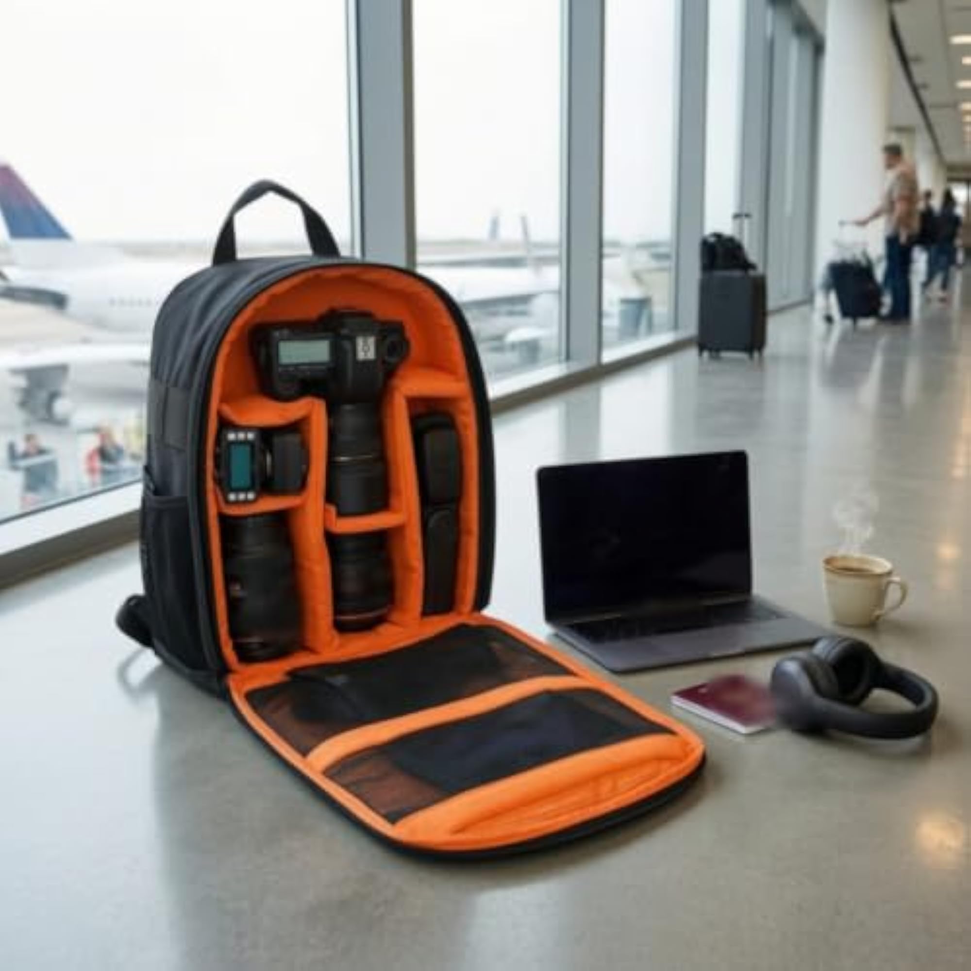 Waterproof DSLR Camera Backpack with Tripod Holder