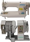 Industrial Sewing Machine with Motor, 110V 550W 6500RPM Heavy Duty Commercial Grade Leather Upholstery Sewing Machine Pure Copper Motor Foot Pedal for Tailors, Alteration Stores, DIY
