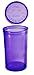 Produktbild Pop Tops Quetschampulle 50 x 19 Dram / 80 ml, RX (Verschreibung), lila, durchsichtig, kindersicher, FDA-zugelassener Kunststoff in medizinischer Qualität (PP-TR-VI-50), 50 Stück